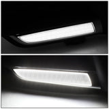 2016-2018 Honda Civic Fog Light Cover with Chrome Trim - Clear