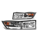 2007-2014 Cadillac Escalade Chrome Clear Fog Lights with Switch