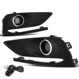 2016-2018 Chevrolet Cruze Fog Lights with Switch & Bezel Chrome/Clear