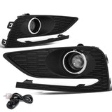 2016-2018 Chevrolet Cruze Fog Lights with Switch & Bezel Chrome/Clear