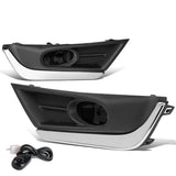 2017-2018 Honda CR-V Fog Lights with Chrome Trim Bezel - Smoke