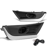 2017-2018 Honda CR-V Fog Lights with Chrome Trim Bezel - Smoke