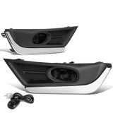 2017-2018 Honda CR-V Fog Lights with Chrome Trim Bezel - Smoke