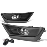 2017-2018 Honda CR-V Fog Lights w/ Black Trim Bezel Chrome Clear