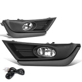 2017-2018 Honda CR-V Fog Lights w/ Black Trim Bezel Chrome Clear