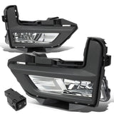 17-18 Nissan Rogue Fog Lights with Black Bezel Chrome Clear