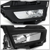 17-18 Nissan Rogue Fog Lights with Black Bezel Chrome Clear