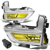 2017-2018 Nissan Rogue Fog Lights with Chrome Bezel - Amber