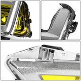 2017-2018 Nissan Rogue Fog Lights with Chrome Bezel - Amber