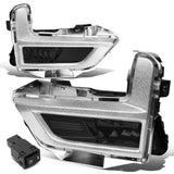 2017-2018 Nissan Rogue Smoke Fog Lights with Chrome Bezel