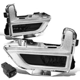 2017-2018 Nissan Rogue Smoke Fog Lights with Chrome Bezel
