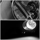 2012-2014 Toyota Prius C Fog Lights with Switch & Bezel Chrome/Clear