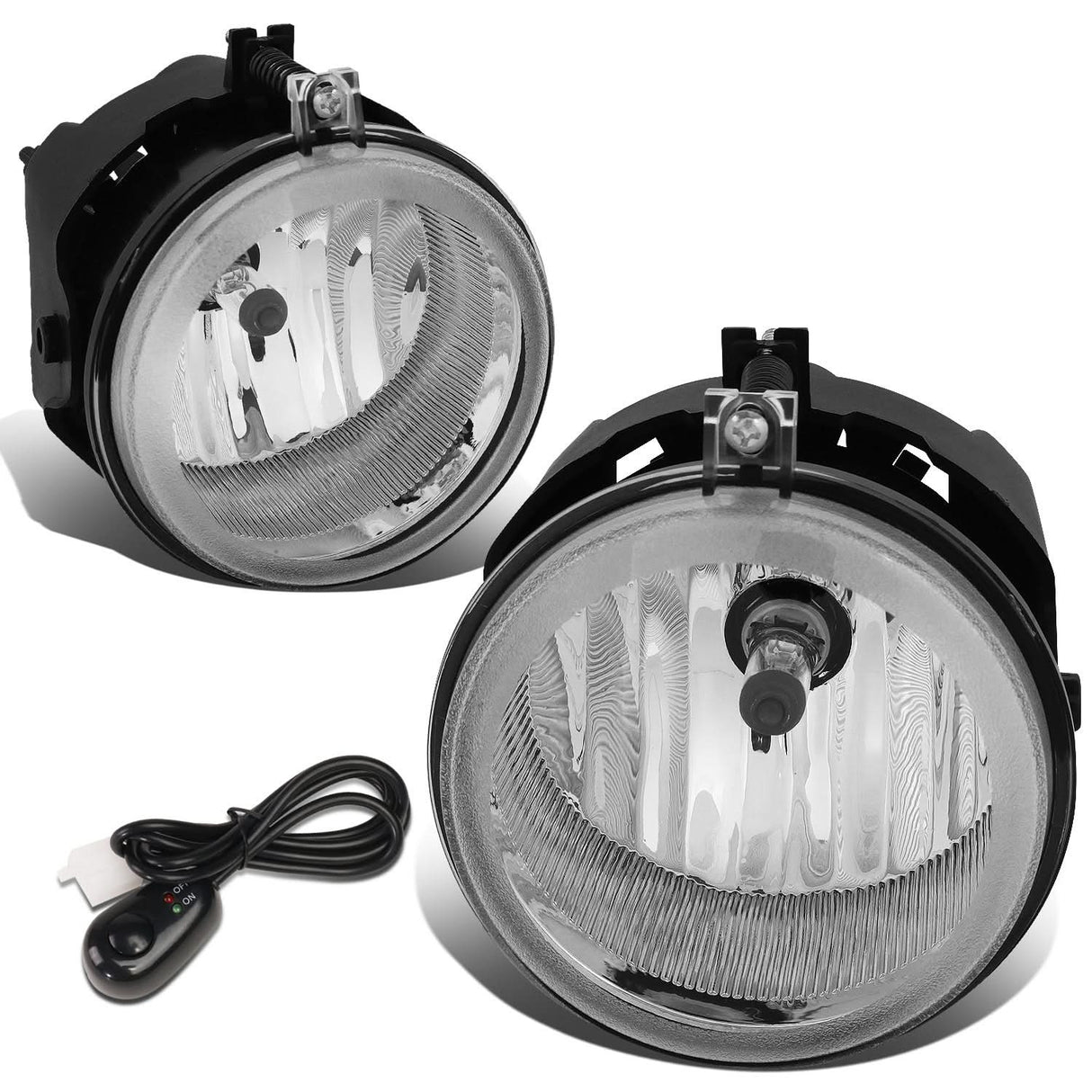 2005-2010 Dodge Multi-Model Chrome Fog Lights with Switch