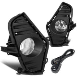 2019-2020 Toyota RAV4 Fog Lights with Switch Black Bezel Chrome
