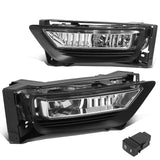 2013-2015 Honda Accord Sedan Fog Lights with Switch - Chrome/Clear