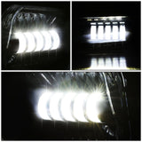 2003-2007 Chevrolet Silverado LED Projector Fog Lights Chrome