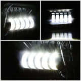 2003-2007 Chevrolet Silverado / Avalanche LED Projector Fog Lights - Smoke