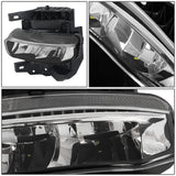 2019-2022 RAM 1500 LED Fog Lights Chrome/Clear w/ Parking Sensors