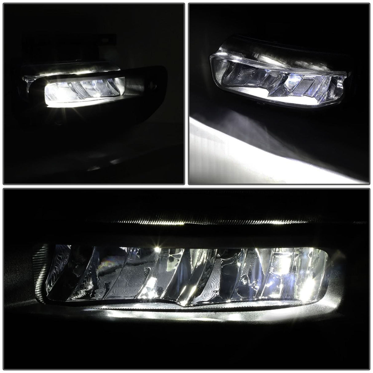 2019-2022 RAM 1500 LED Smoked Fog Lights w/ Parking Sensor Compatibility