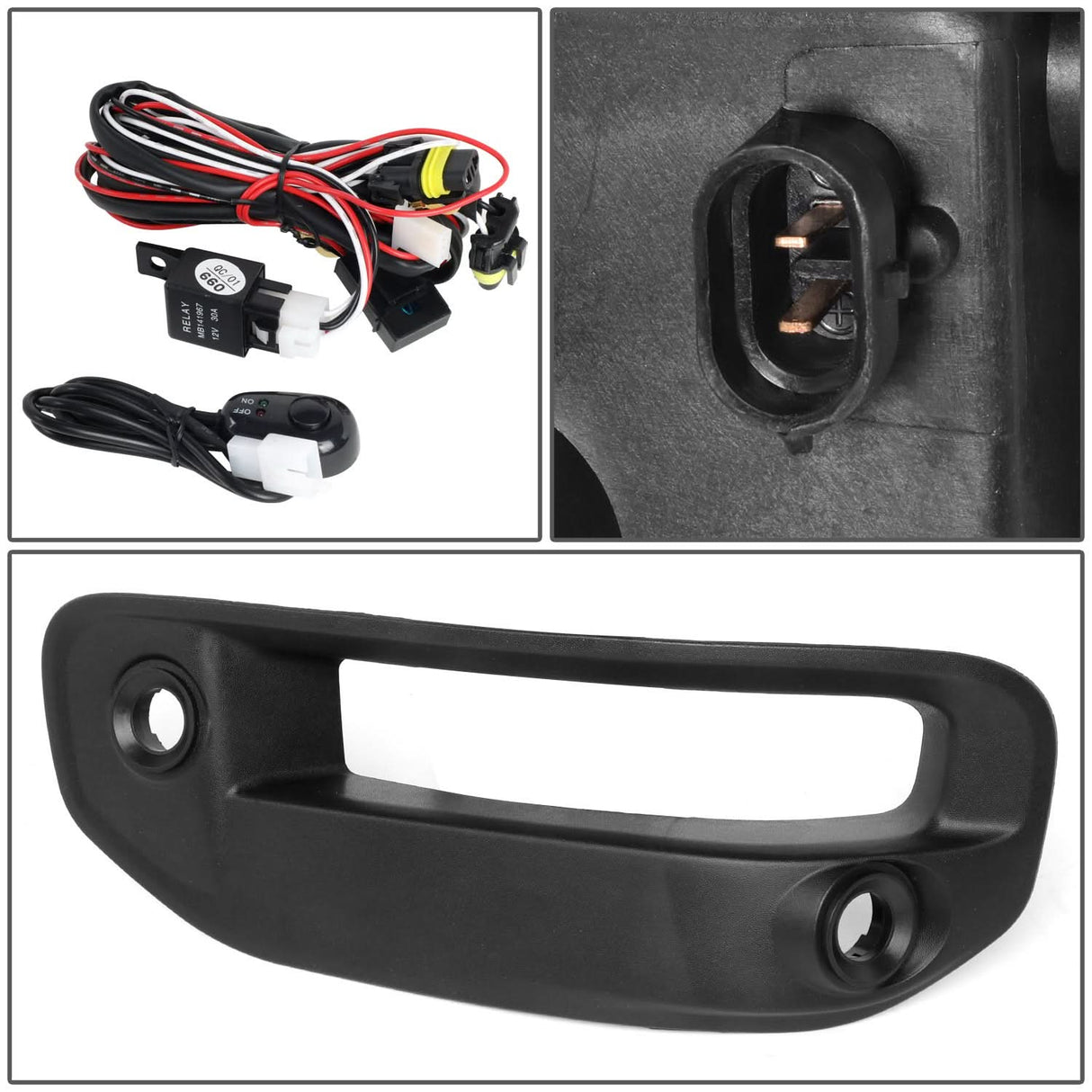 2019-2022 RAM 1500 LED DRL Fog Lights Chrome Clear