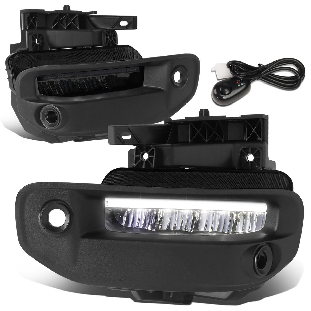 2019-2022 RAM 1500 LED DRL Fog Lights - Smoked