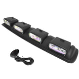 Universal 38" Neo Chrome Roof Mounted Fog Lights w/ Switch & Wiring