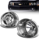 2010-2013 Chevrolet Camaro Fog Lights with Bezel - Chrome/Clear