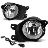 08-17 Toyota Sequoia Fog Lights with Switch H10 Bulb Chrome Clear