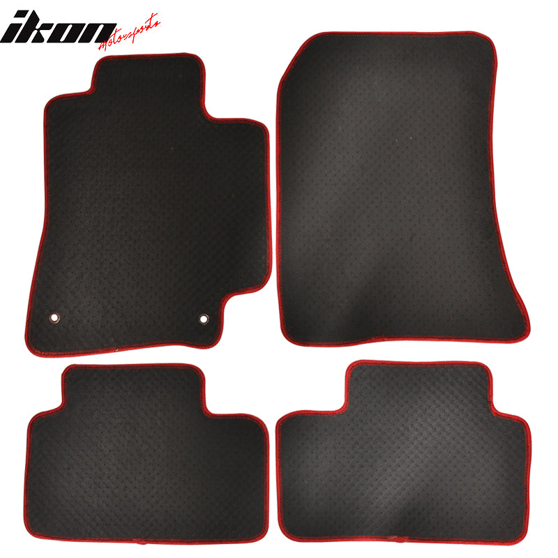 Car Floor Mat for 2001-2005 Lexus IS300 Red Nylon Carpets 4PCS Set
