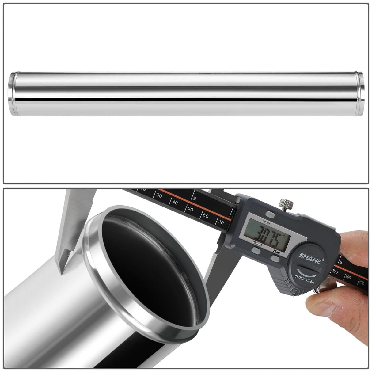 Universal 3.00" Aluminum Intercooler Piping - 23.65" Straight Pipe