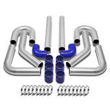 Universal 3.00" Aluminum Intercooler Piping Kit 8PC 90 Degree