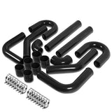 Universal 3.00" Aluminum Intercooler Piping Kit 8PC w/ Clamps