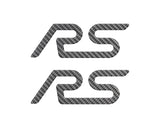 "RS" Spoiler Letter Inserts Fits 2016-2018 Ford Focus RS