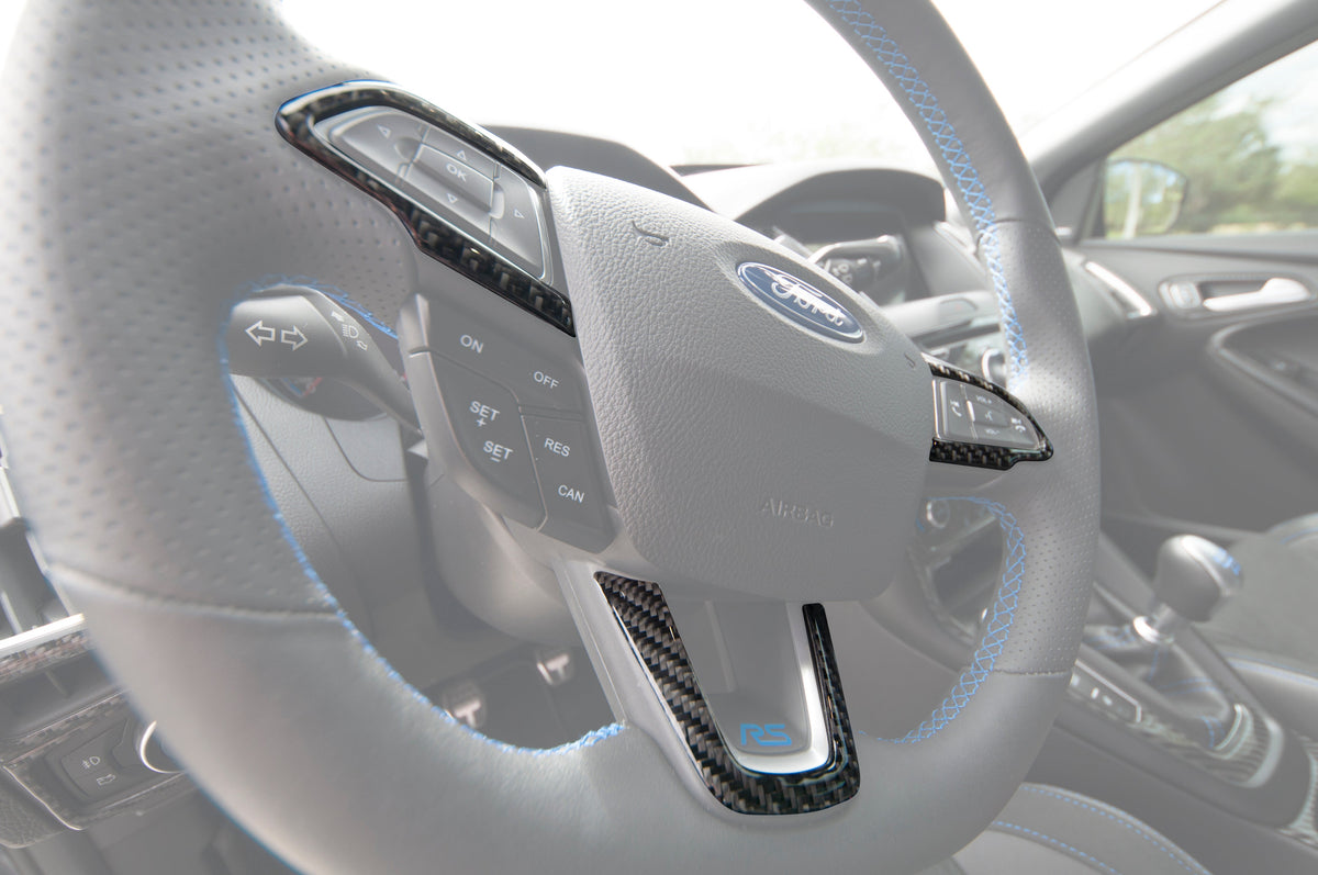 Steering Wheel Accent Overlays Fits 2015-2018 Ford Focus, RS, ST