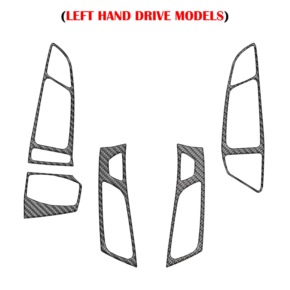 Interior Air Vent Accents Fits 2015-2018 Ford Focus, RS, ST