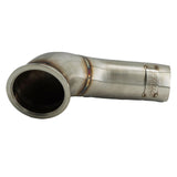 B Series Tear Drop Hood Exit Up Pipe Dump Tube For Top Mount Turbo Manifold Outlet