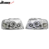 2003-2006 Ford Expedition 2PCS Driver Passenger Side Front Bumper Driving Headlights Head Lamps Assembly Replacement Chrome Housing