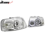 2003-2006 Ford Expedition 2PCS Driver Passenger Side Front Bumper Driving Headlights Head Lamps Assembly Replacement Chrome Housing