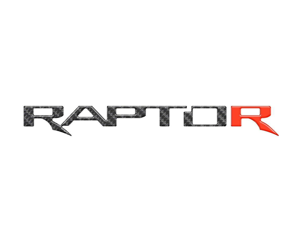 Raptor Tailgate Emblem Inserts Fits 2017-2026 Ford F-150 Raptor