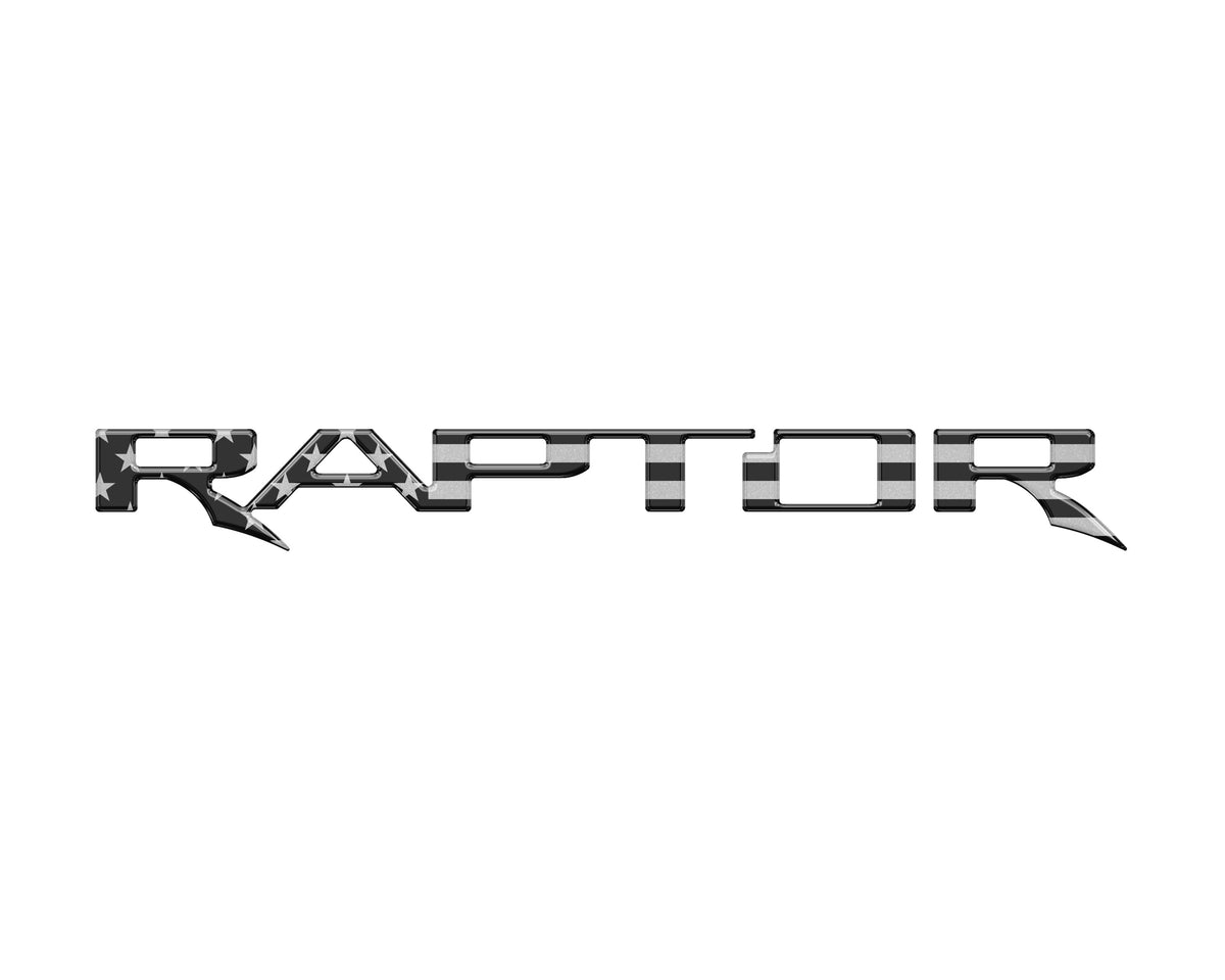 Raptor Tailgate Emblem Inserts Fits 2017-2026 Ford F-150 Raptor