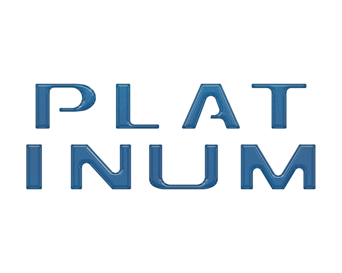 Platinum Tailgate Letter Inserts Fits 2021-2023 Ford F-150