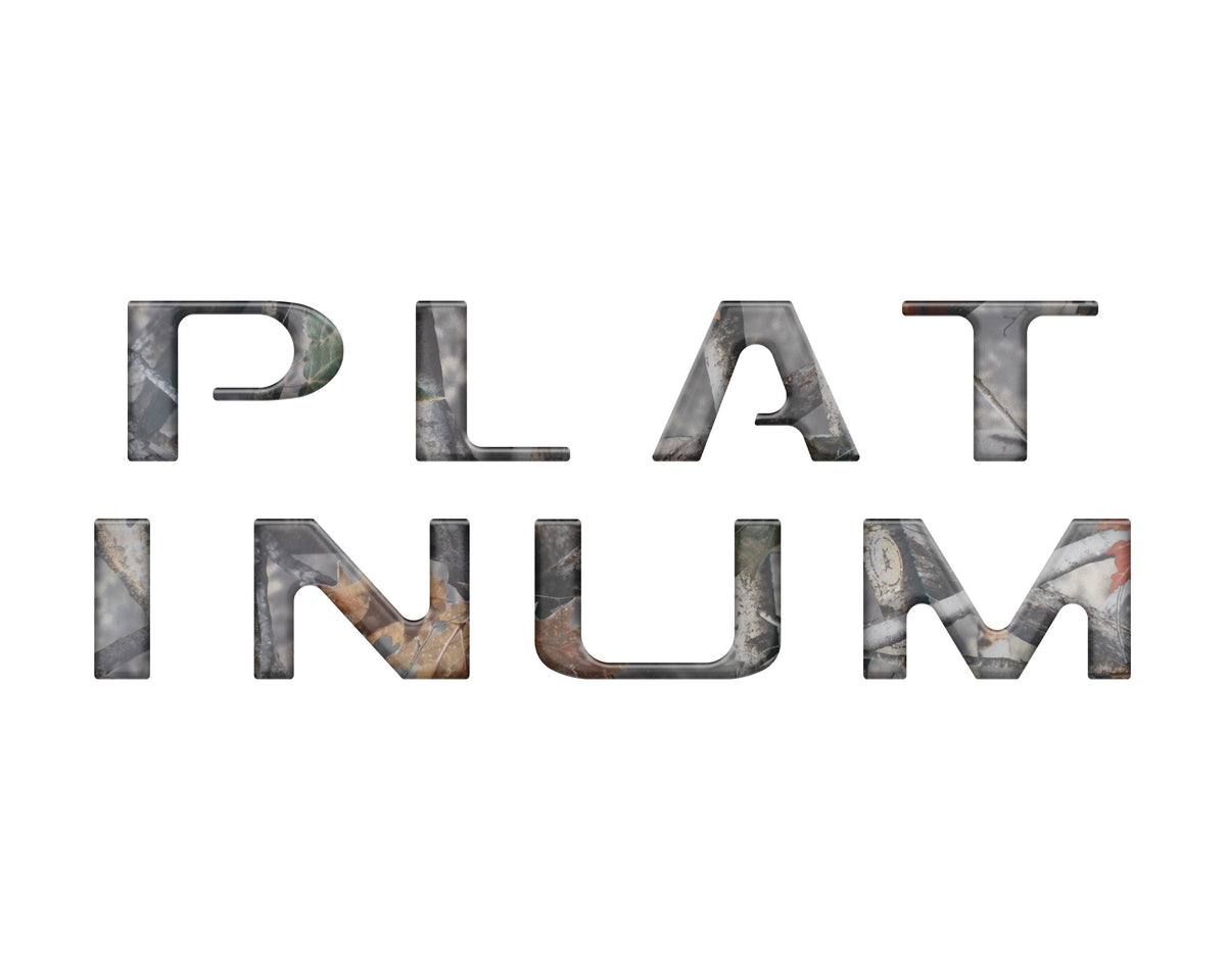 Platinum Tailgate Letter Inserts Fits 2021-2023 Ford F-150