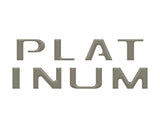 Platinum Tailgate Letter Inserts Fits 2021-2023 Ford F-150