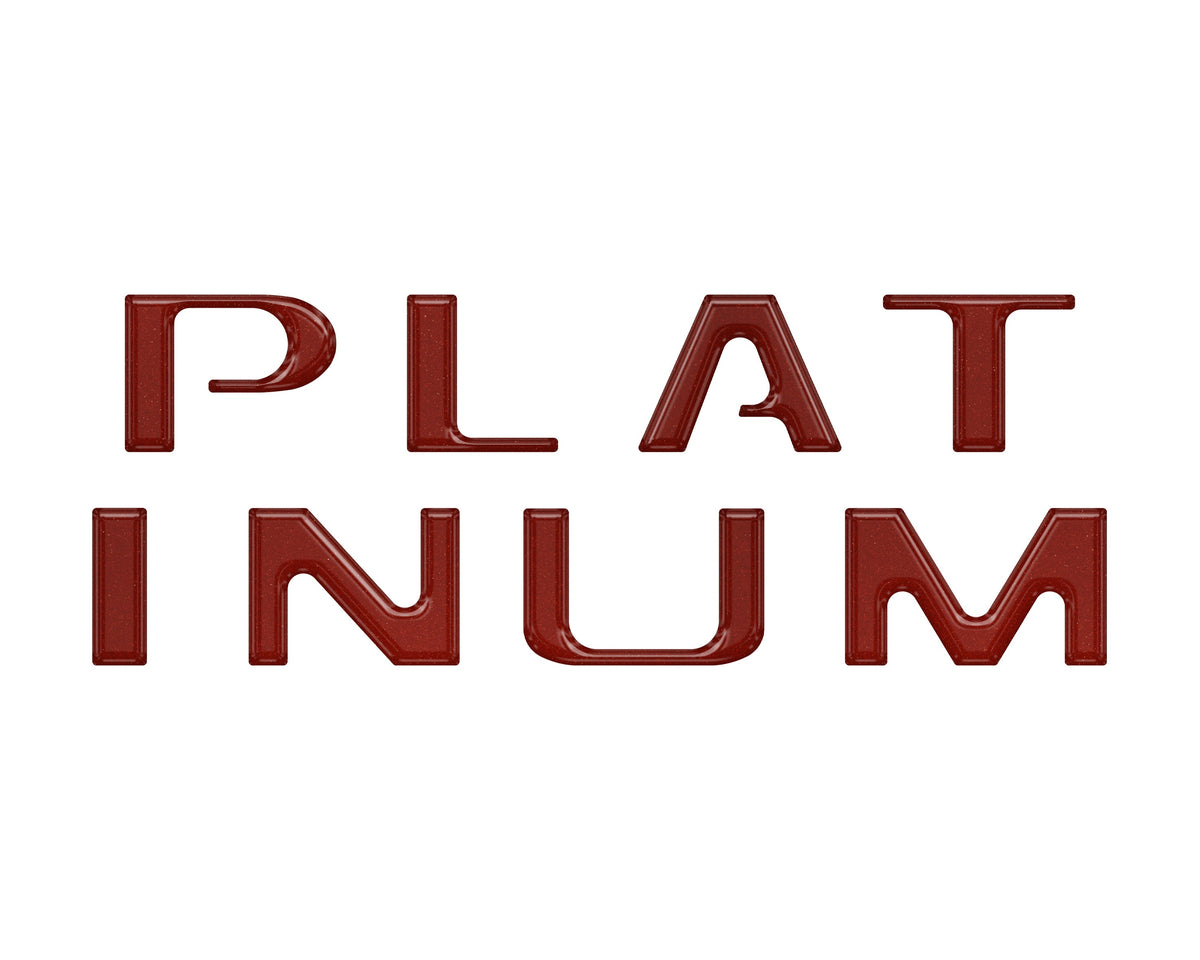 Tailgate Letter Inserts Fits 2018-2020 Ford F-150 Platinum