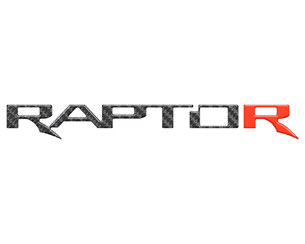 Raptor Tailgate Emblem Inserts Fits 2017-2026 Ford F-150 Raptor