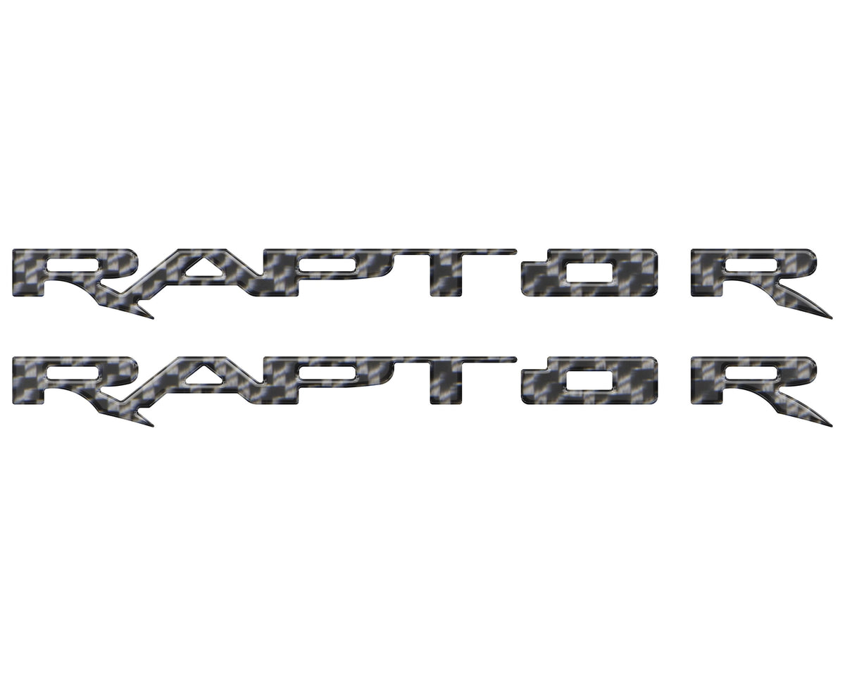 Running Board Emblem Overlays Fits 2017-2024 Ford F-150 Raptor