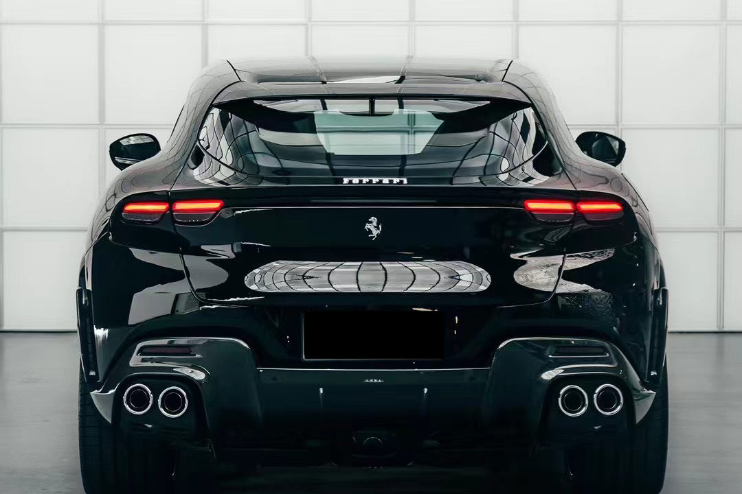 2023-UP Ferrari Purosangue FUV Type F175 OEM Style Dry Carbon Fiber Rear Diffuser