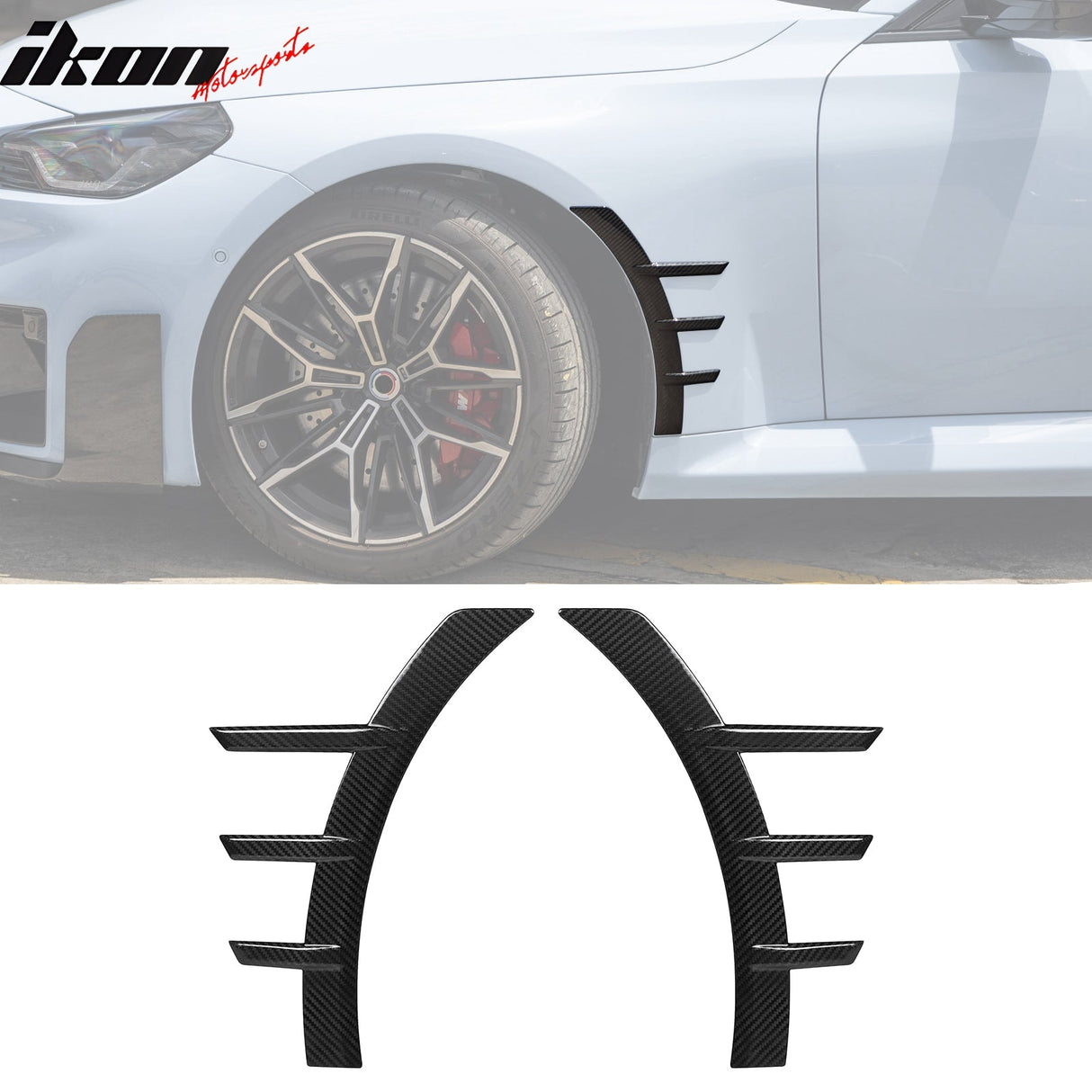 2023-2024 BMW G87 M2 M Performance Front Side Spats Dry/Carbon Fiber