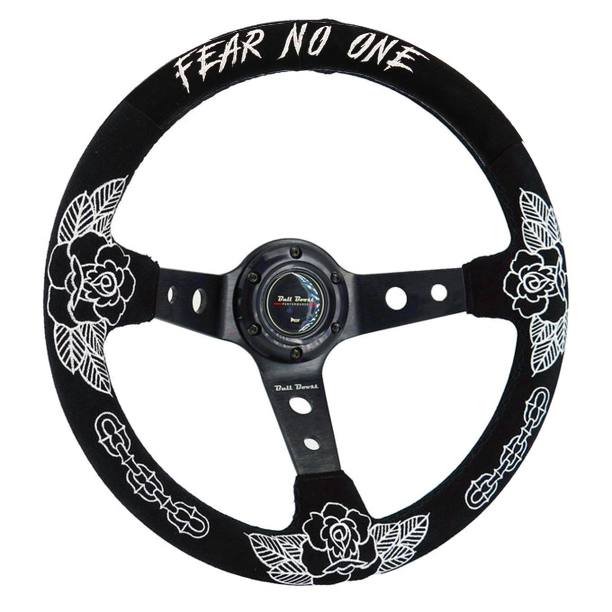 BW Rose 350mm Racing Steering Wheel + Hub Adapter Boss Kit for Civic, Del Sol, Integra