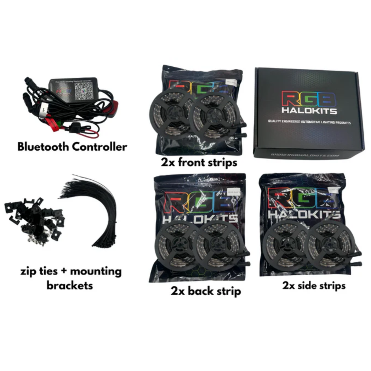 Flow Series LED Underglow Lighting Kit 3.0 | Custom 6pc | Flexible